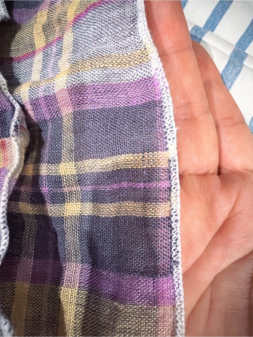 CP SHADES 100% Linen Plaid Maxi Skirt – Size XS - Picture 5 of 6